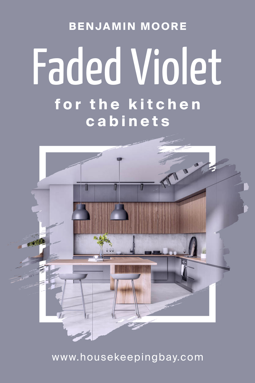 How to Use Faded Violet CSP-455 on the Kitchen Cabinets?