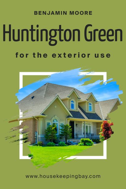 Huntington Green 406 Paint Color by Benjamin Moore - Housekeepingbay