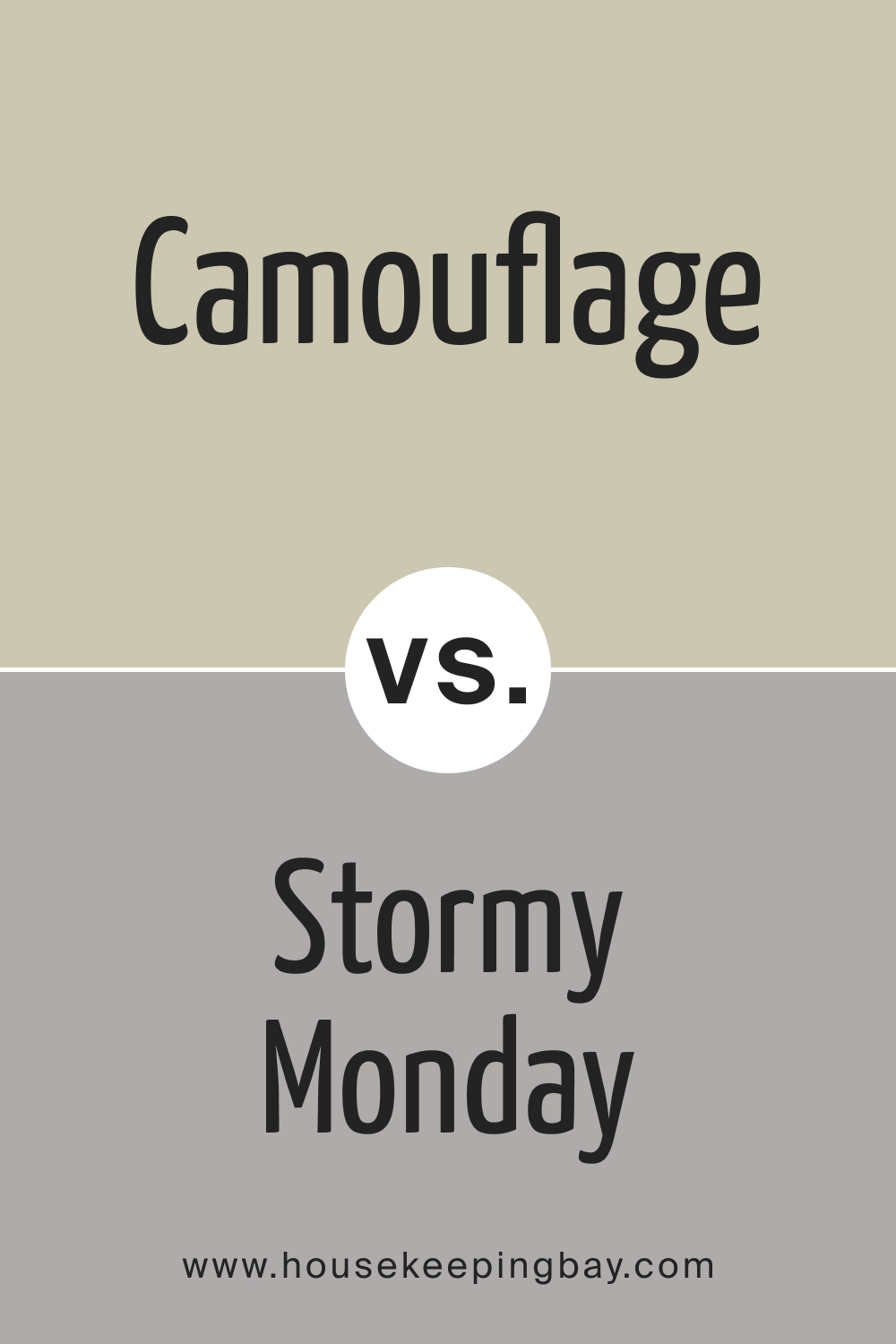 BM Camouflage 2143-40 vs. BM 2112-50 Stormy Monday