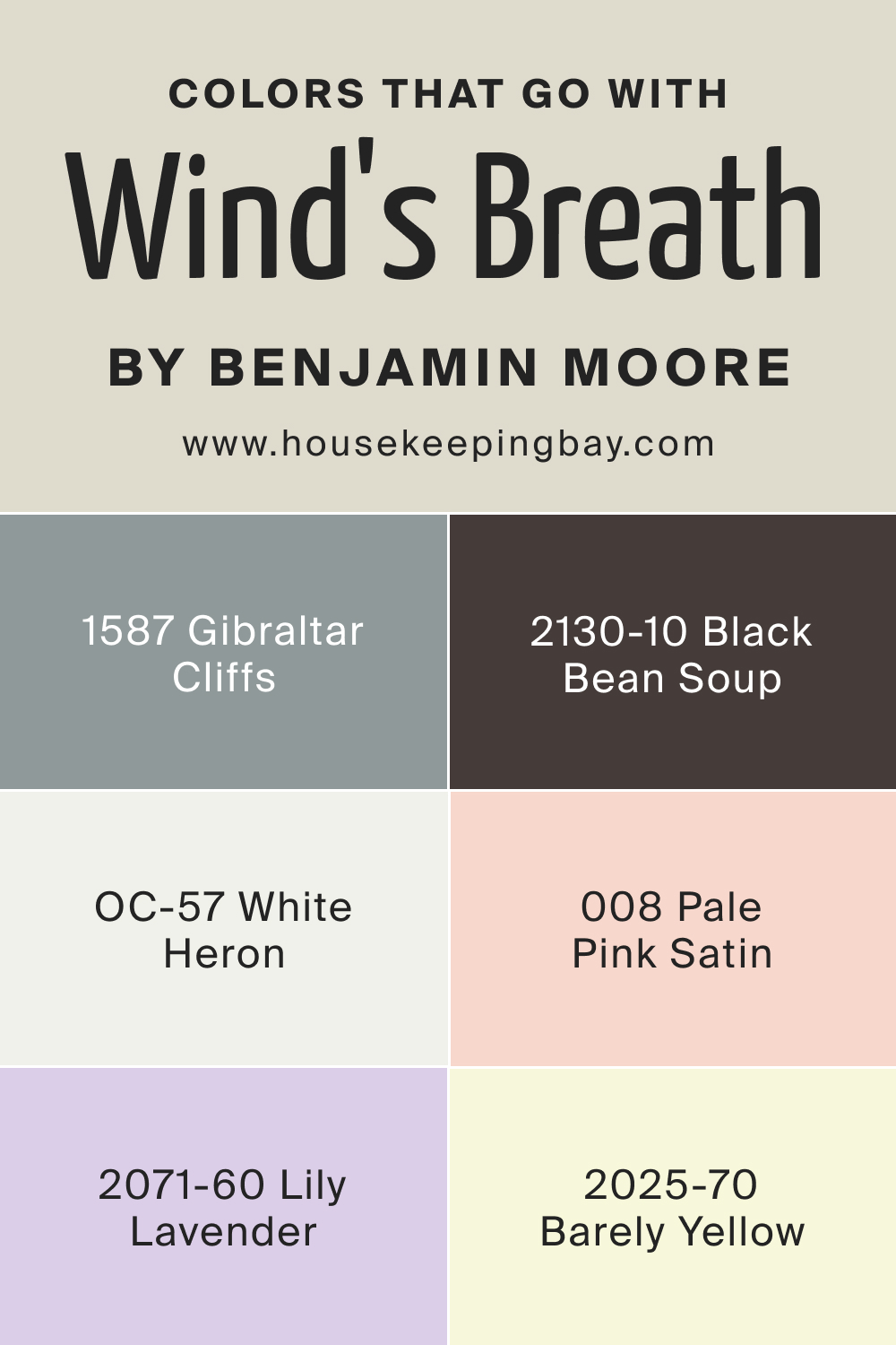 Colors That Go With BM Wind's Breath 981