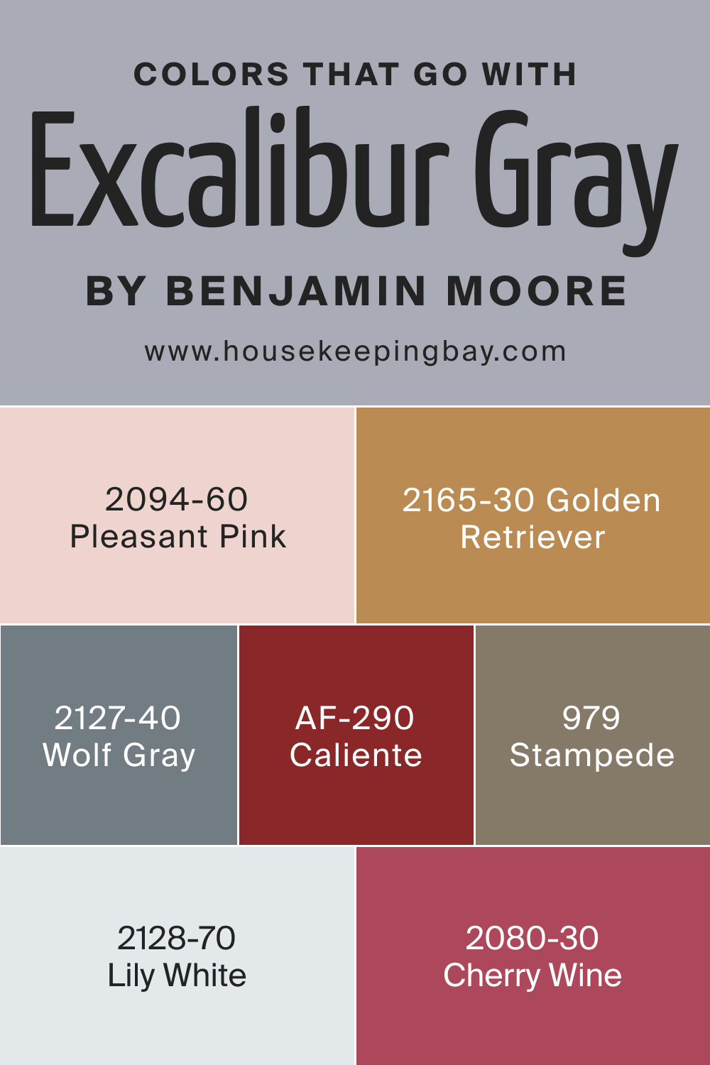 Colors That Go With BM Excalibur Gray 2118-50