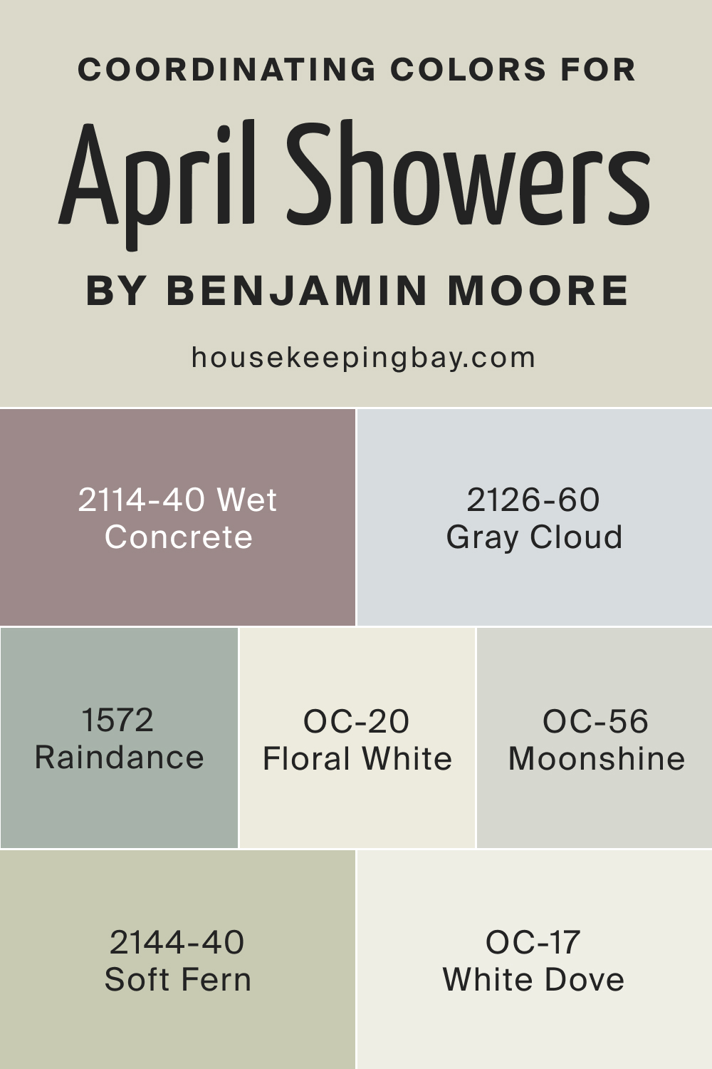 Coordinating Colors of BM April Showers 1507