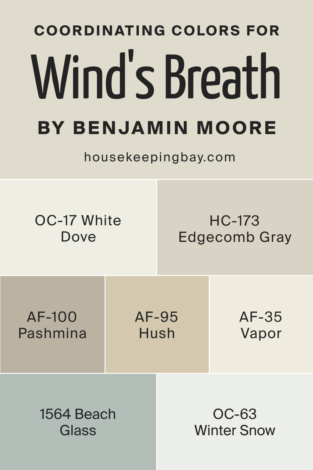 Coordinating Colors of BM Wind's Breath 981