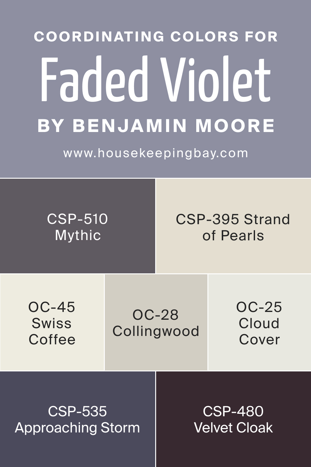 Coordinating Colors of BM Faded Violet CSP-455