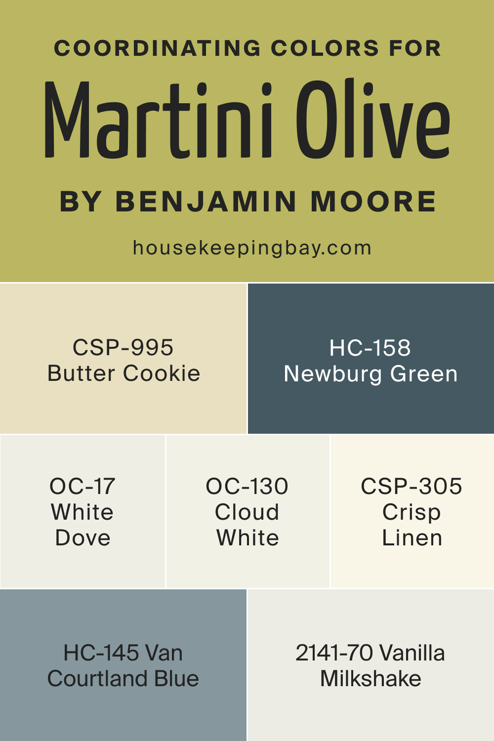 Coordinating Colors of Martini Olive CSP-890