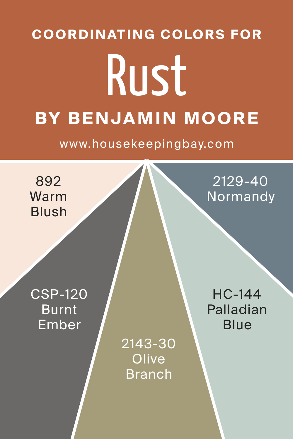 Coordinating Colors of BM Rust 2175-30