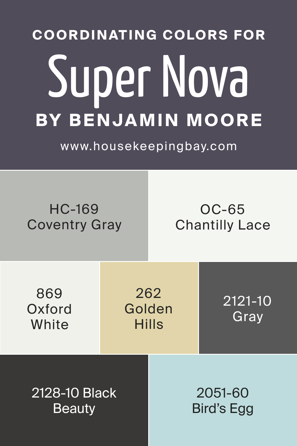 Coordinating Colors of Super Nova 1414