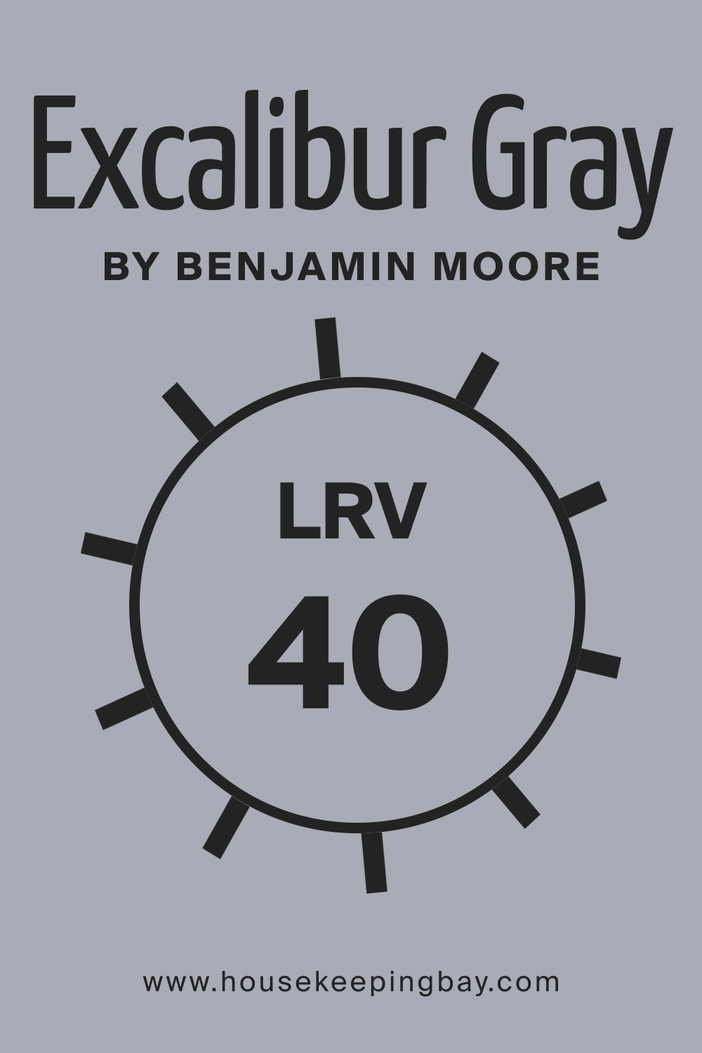 LRV of BM Excalibur Gray 2118-50