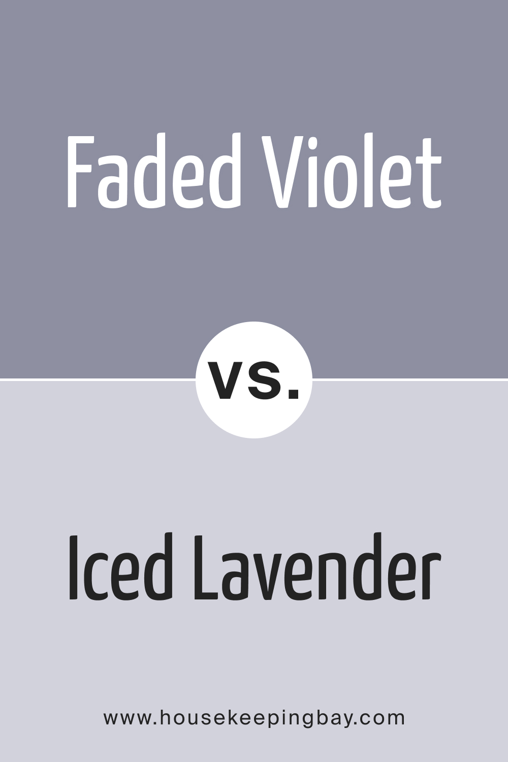 Faded Violet CSP-455 vs. BM 1410 Iced Lavender