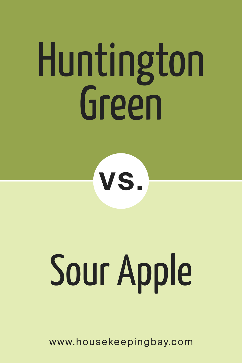 Huntington Green 406 vs. BM 401 Sour Apple