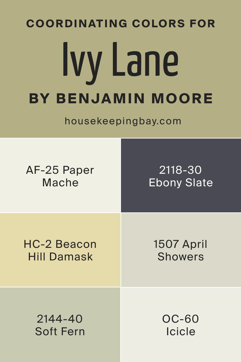 Coordinating Colors of BM Ivy Lane 523