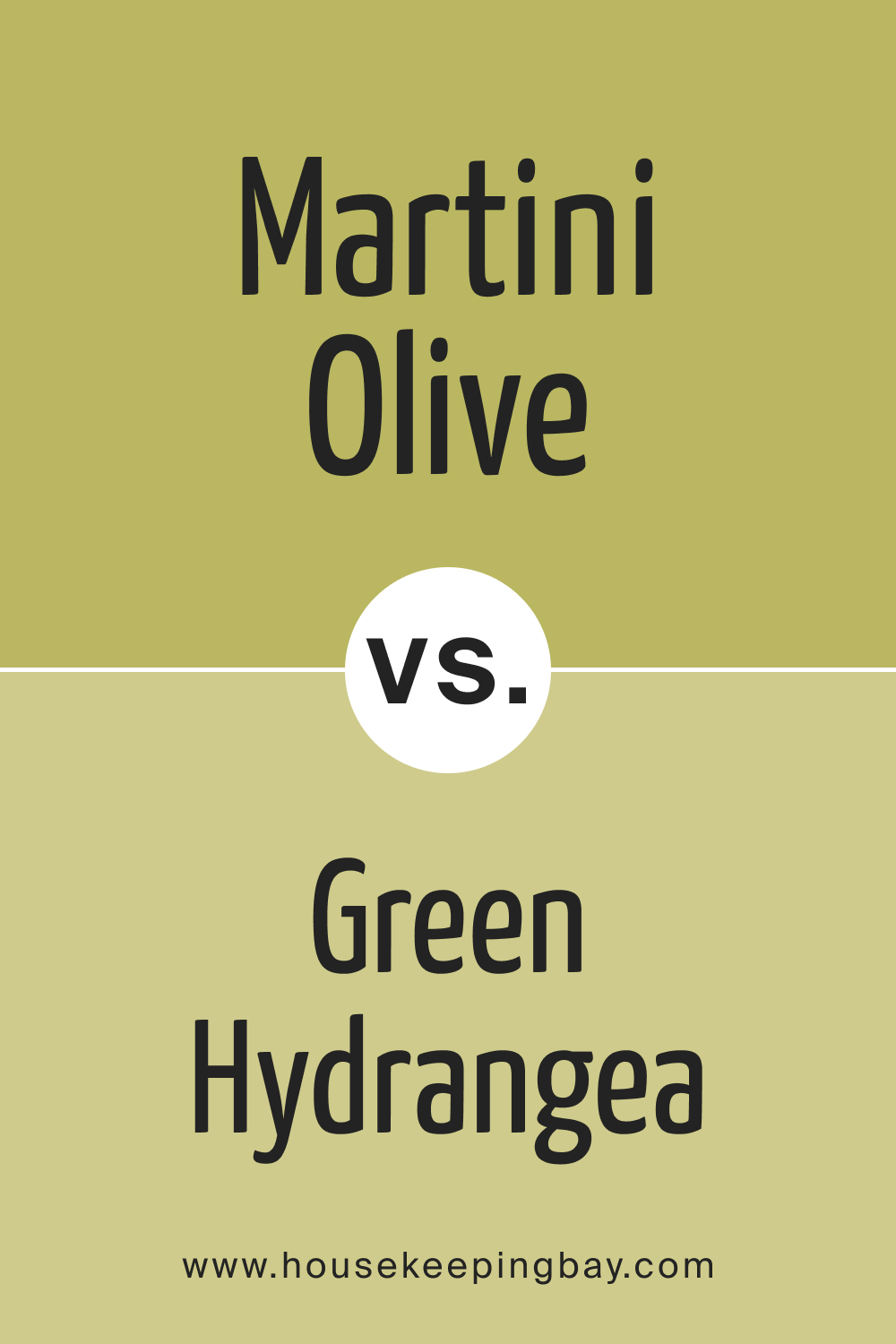 Martini Olive CSP-890 vs. CSP-850 Green Hydrangea
