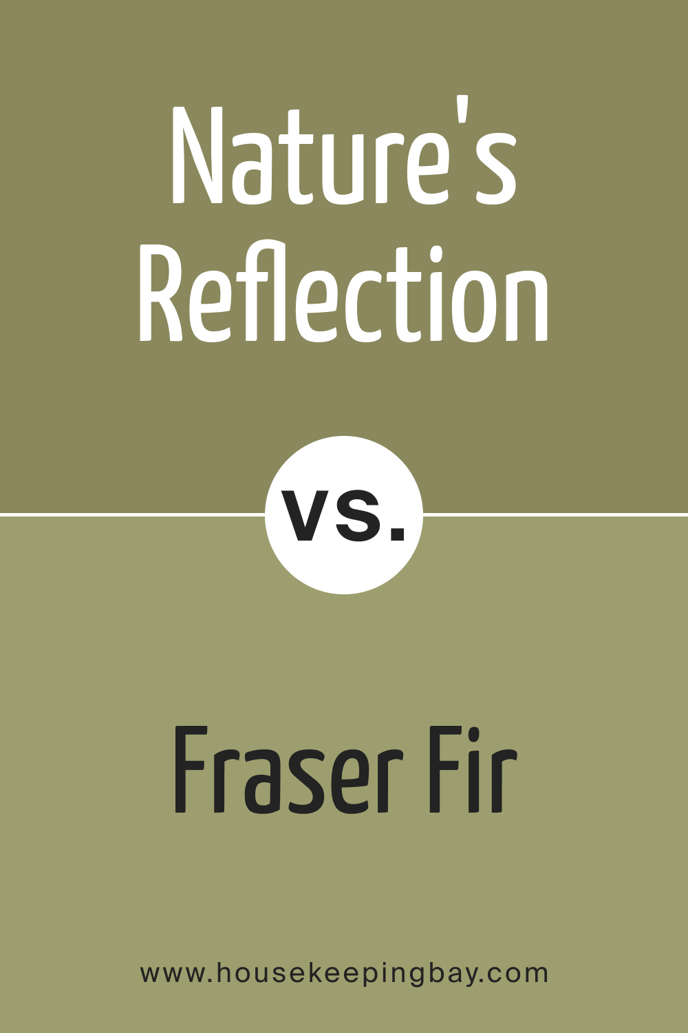 BM Nature's Reflection 504 vs. BM 503 Fraser Fir