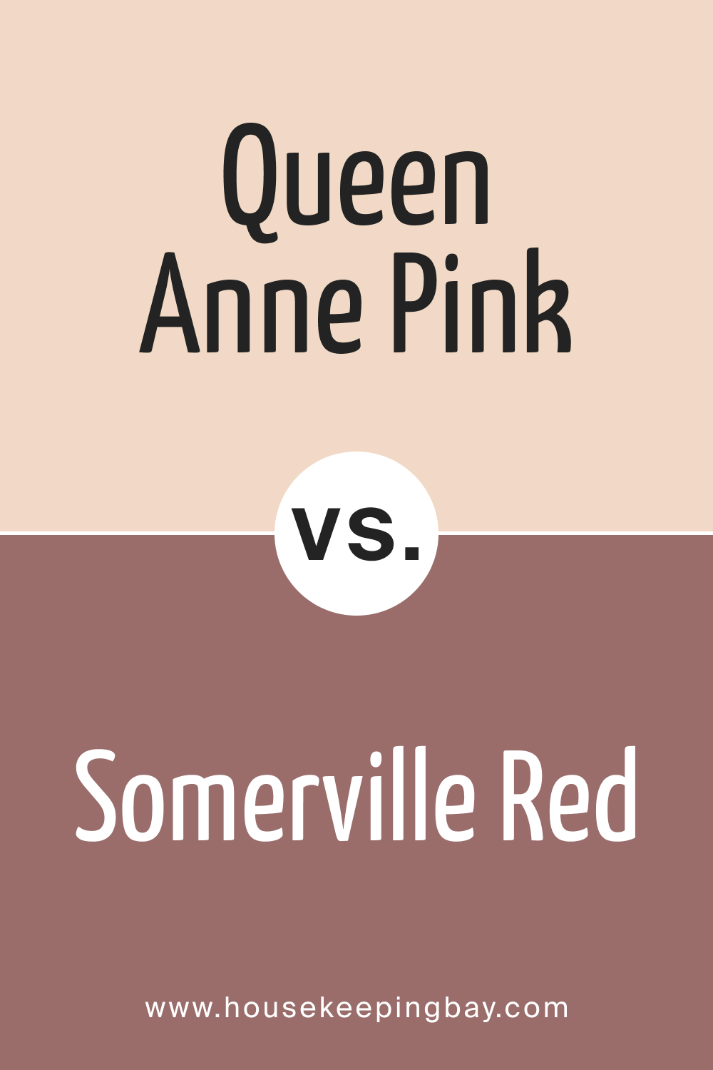 Queen Anne Pink HC-60 vs. HC-62 Somerville Red