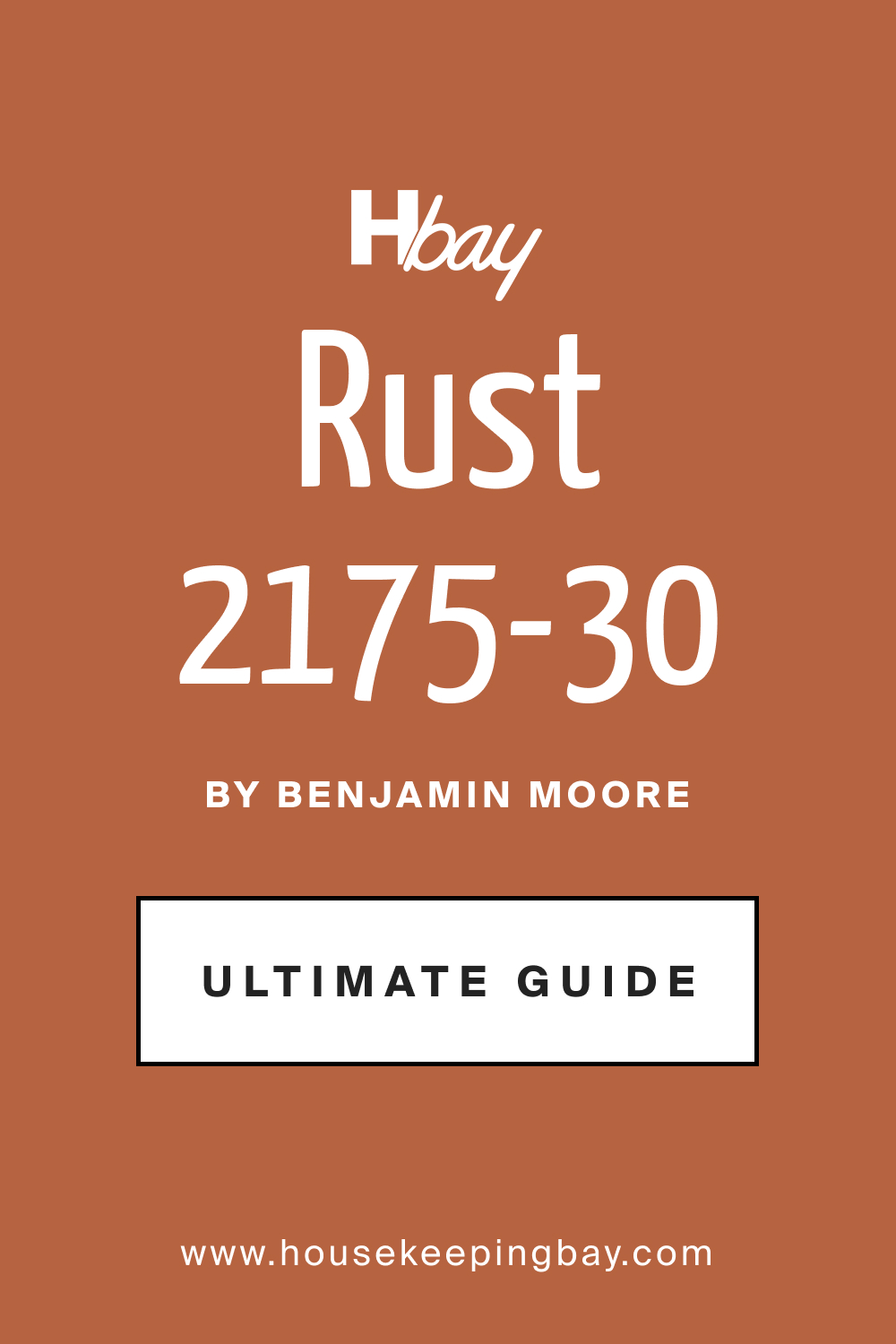 Guide of Rust 2175-30 Paint Color by Benjamin Moore