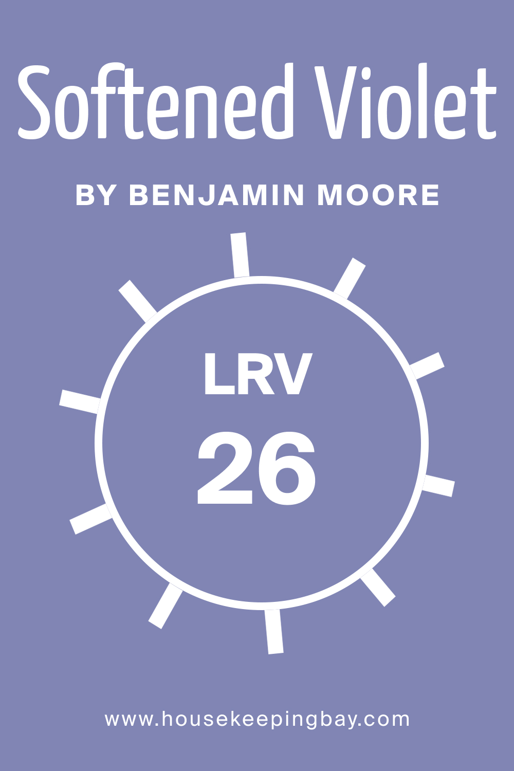 LRV of BM Softened Violet 1420