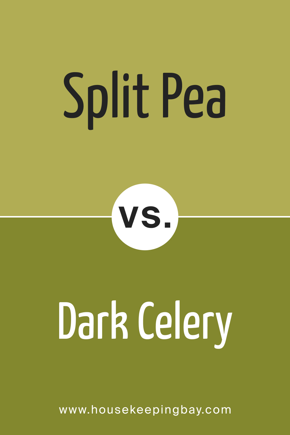Split Pea 2146-30 vs. BM 2146-10 Dark Celery