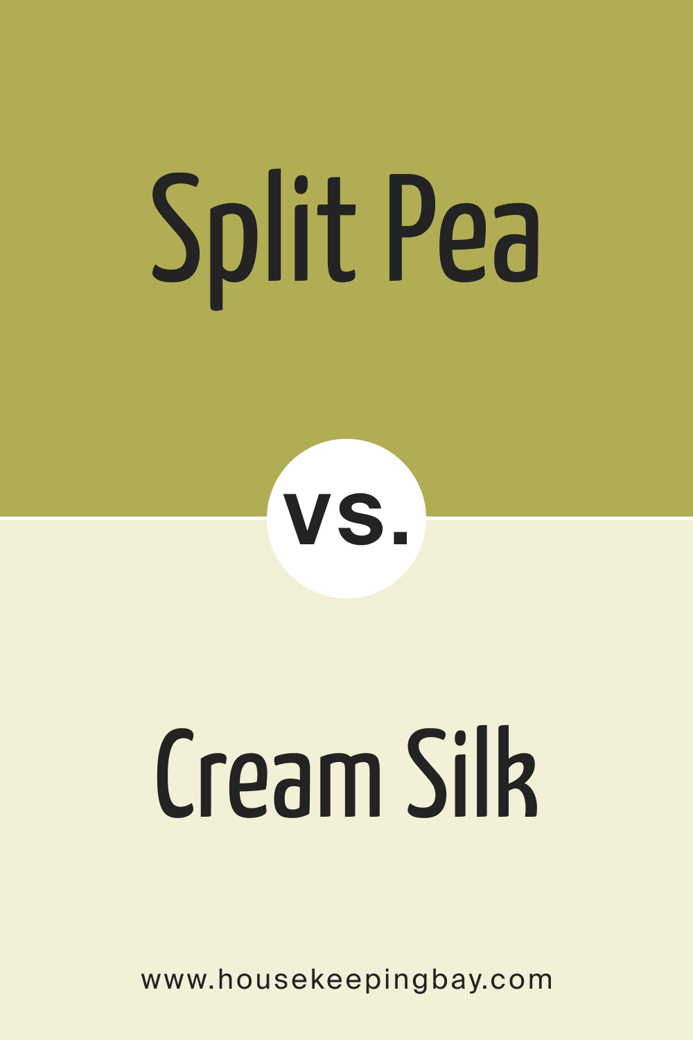 Split Pea 2146-30 vs. BM 2146-60 Cream Silk