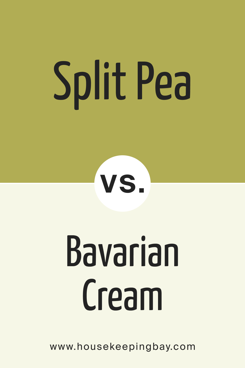Split Pea 2146-30 vs. BM 2146-70 Bavarian Cream