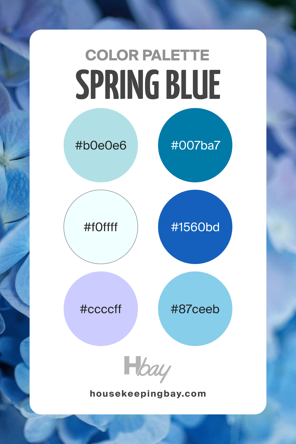 Spring Color Palette Blue