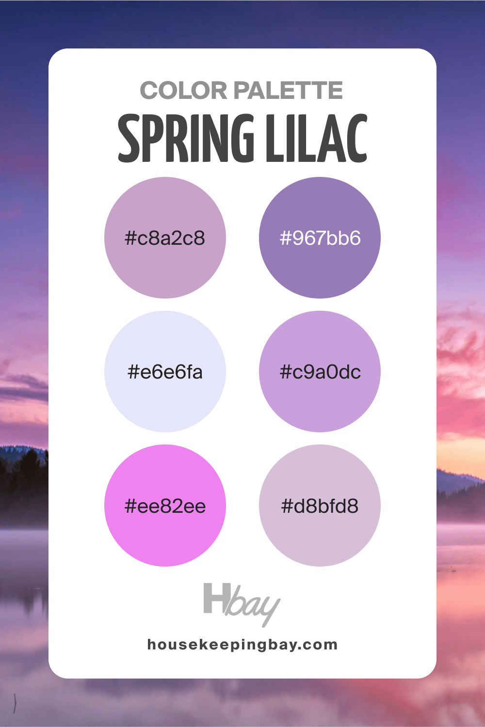 Spring Color Palette Lilac
