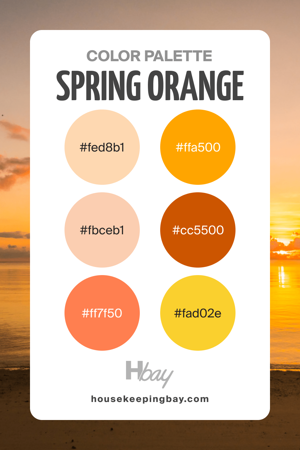 Spring Color Palette Orange