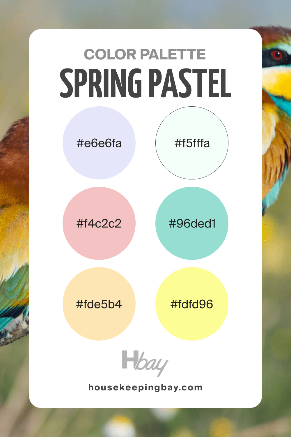 Spring Color Palette: Pastel