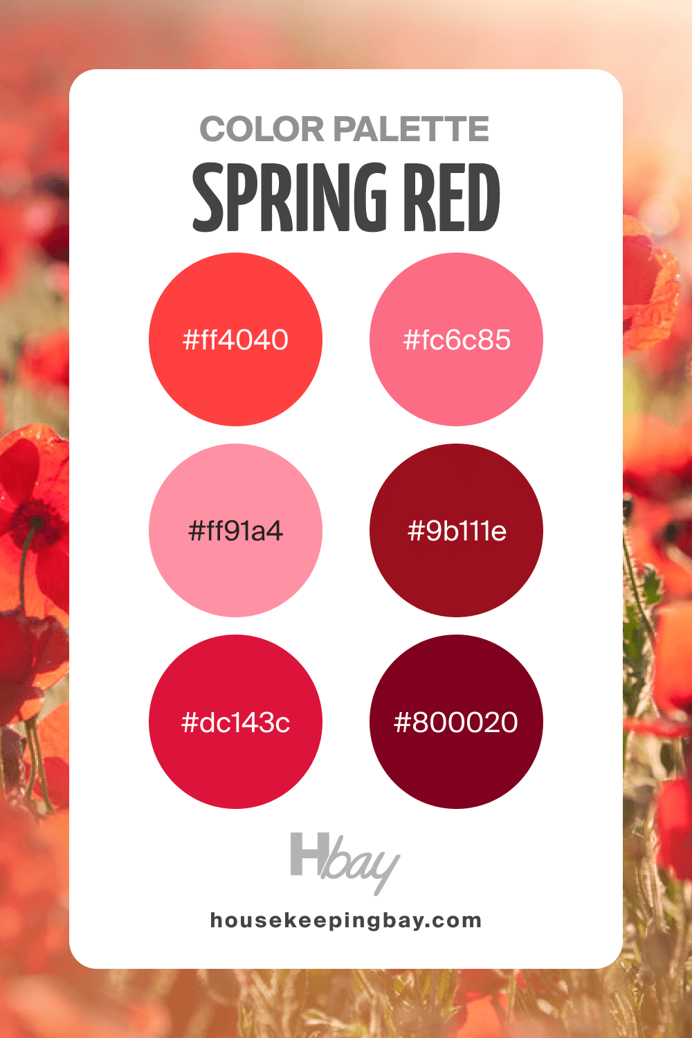 Spring Color Palette Red