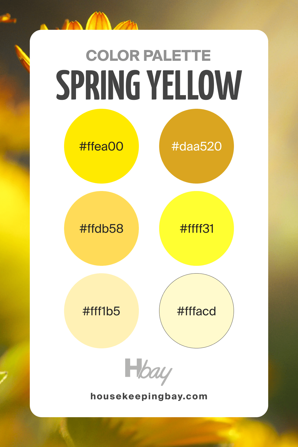 Spring Color Palette Yellow