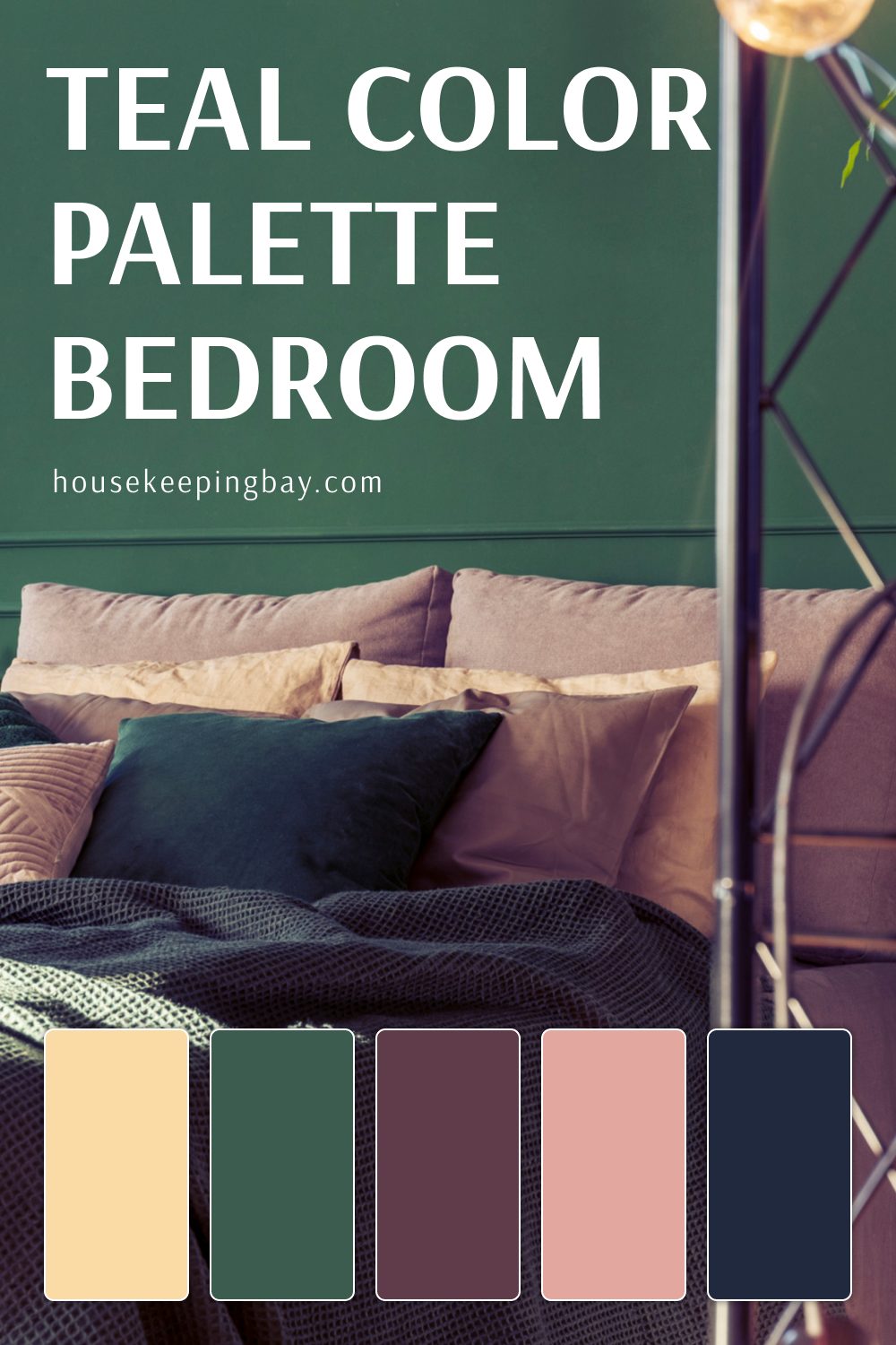Teal Color Palette Bedroom