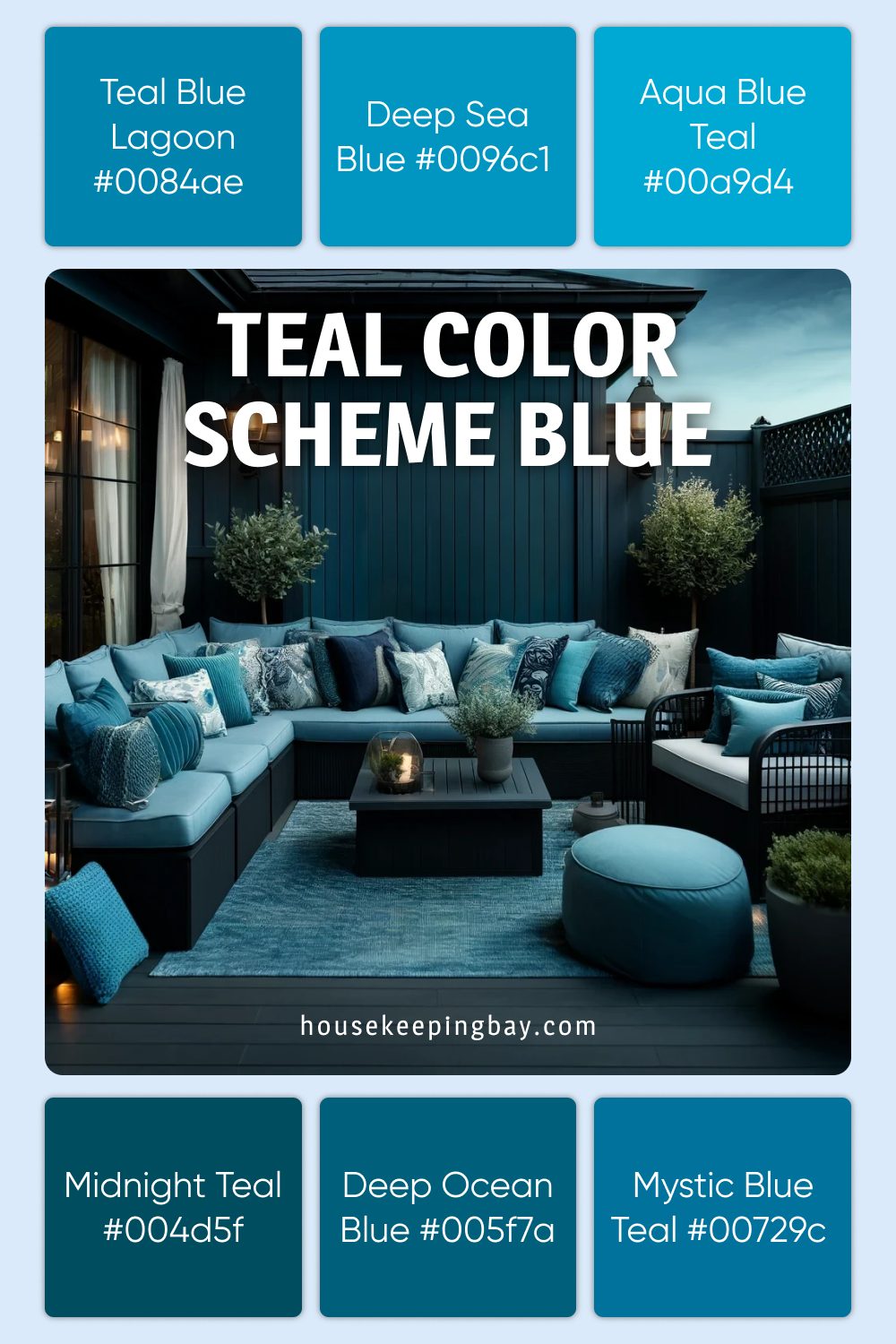 Teal Color Scheme Blue