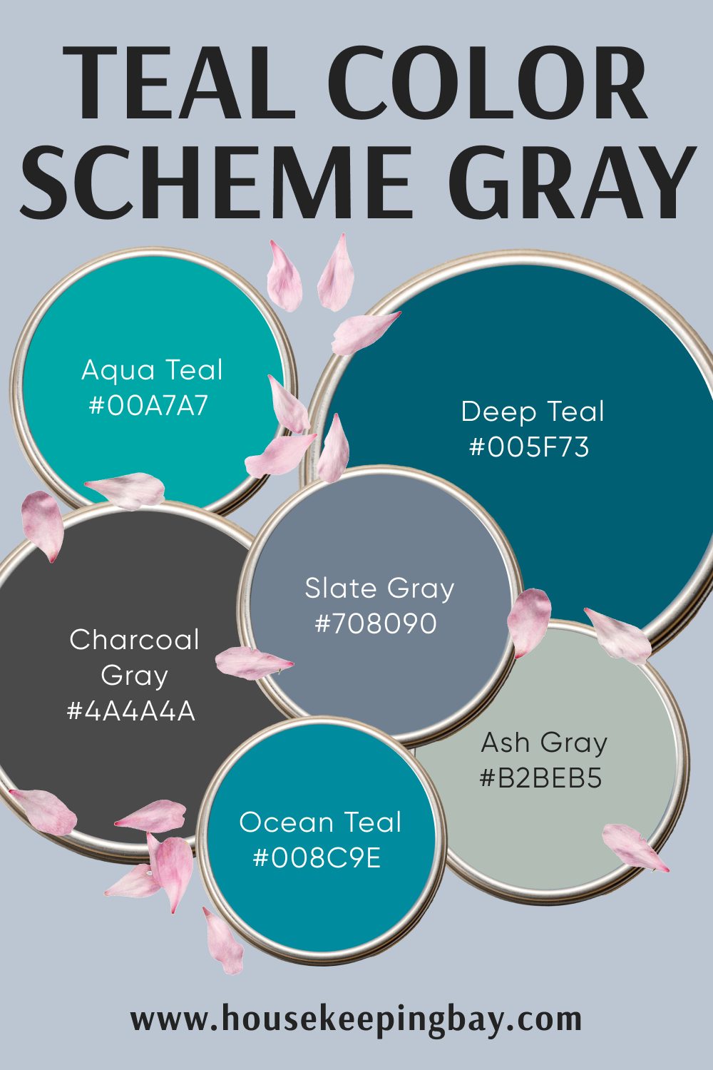 Teal Color Scheme Gray