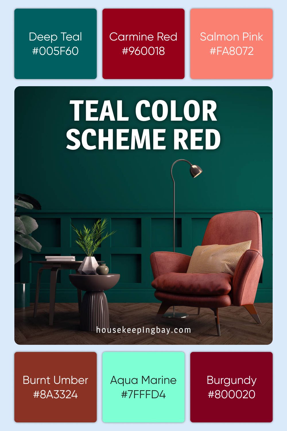 Teal Color Scheme Red