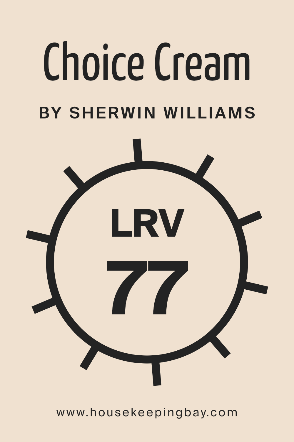 what_is_the_lrv_of_choice_cream_sw_6357