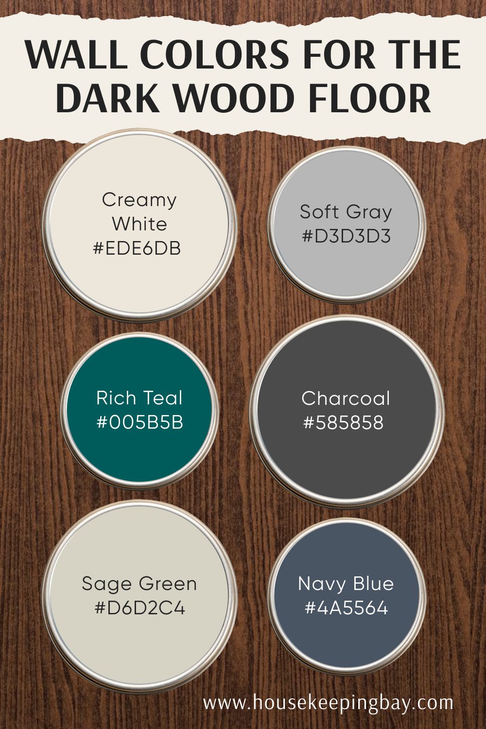 Wall Colors for the Dark Wood Floor