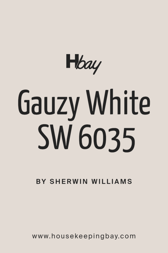 Gauzy White SW 6035 by Sherwin Williams Housekeepingbay