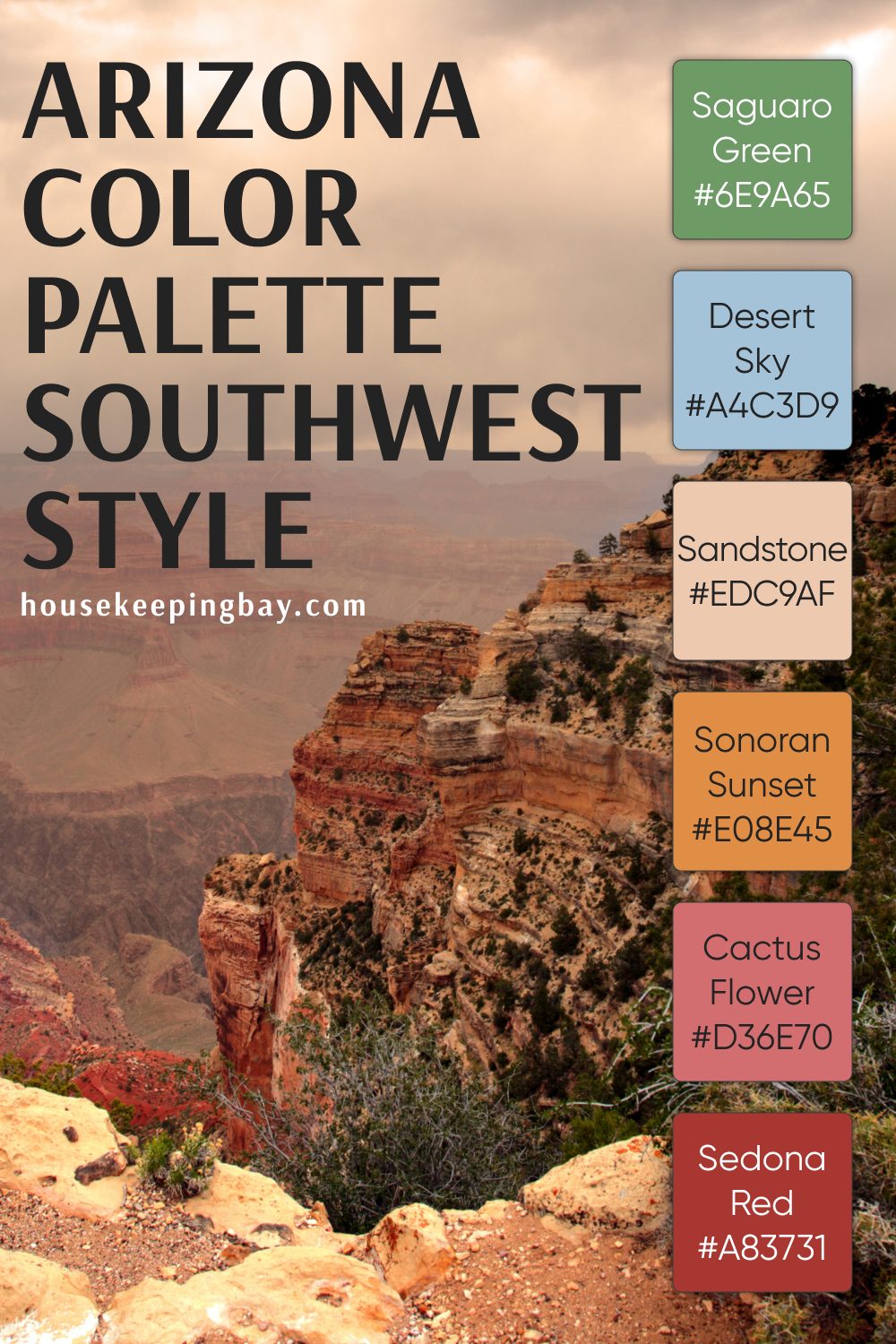 Arizona Color Palette Southwest Style
