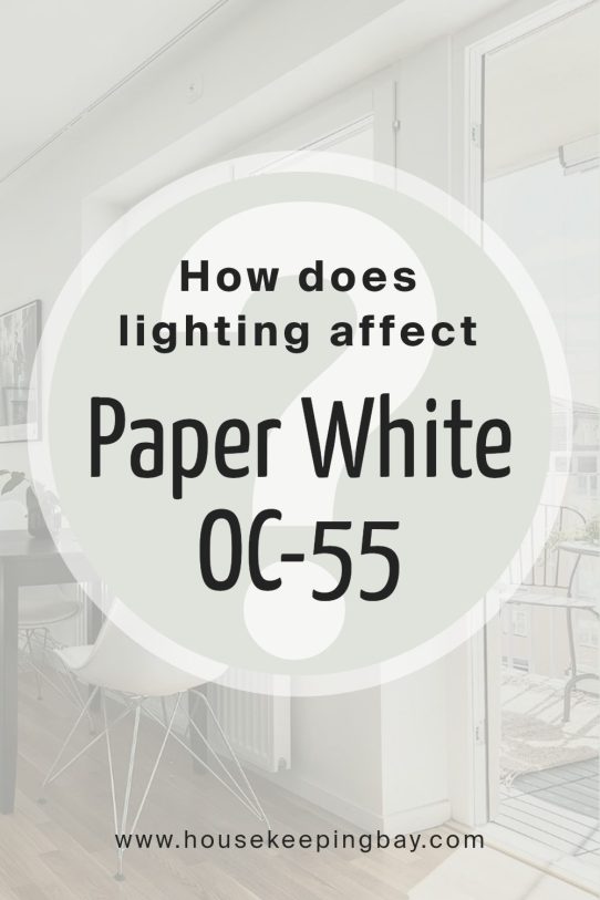 Paper White OC-55 by Benjamin Moore - Housekeepingbay