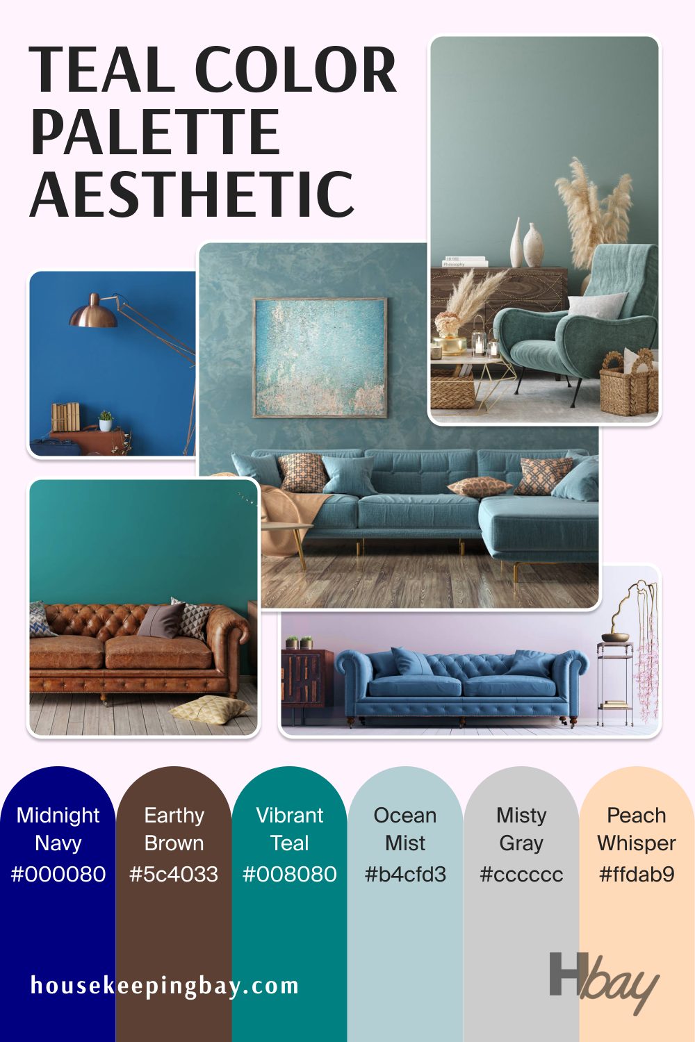teal color palette aesthetic
