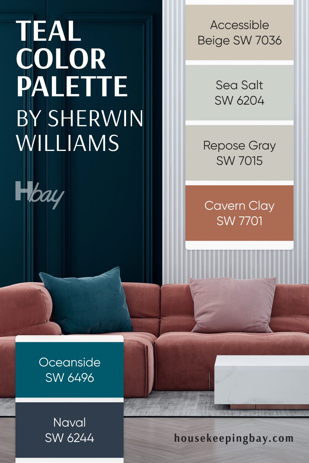 teal color palette sherwin williams
