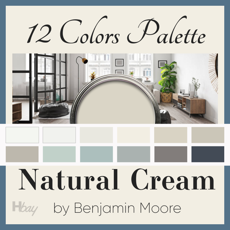 The Ultimate Whole House Color Palette Natural Cream by Benjamin Moore