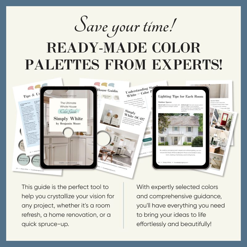 The Ultimate Whole House Color Palette Simply White by Benjamin Moore