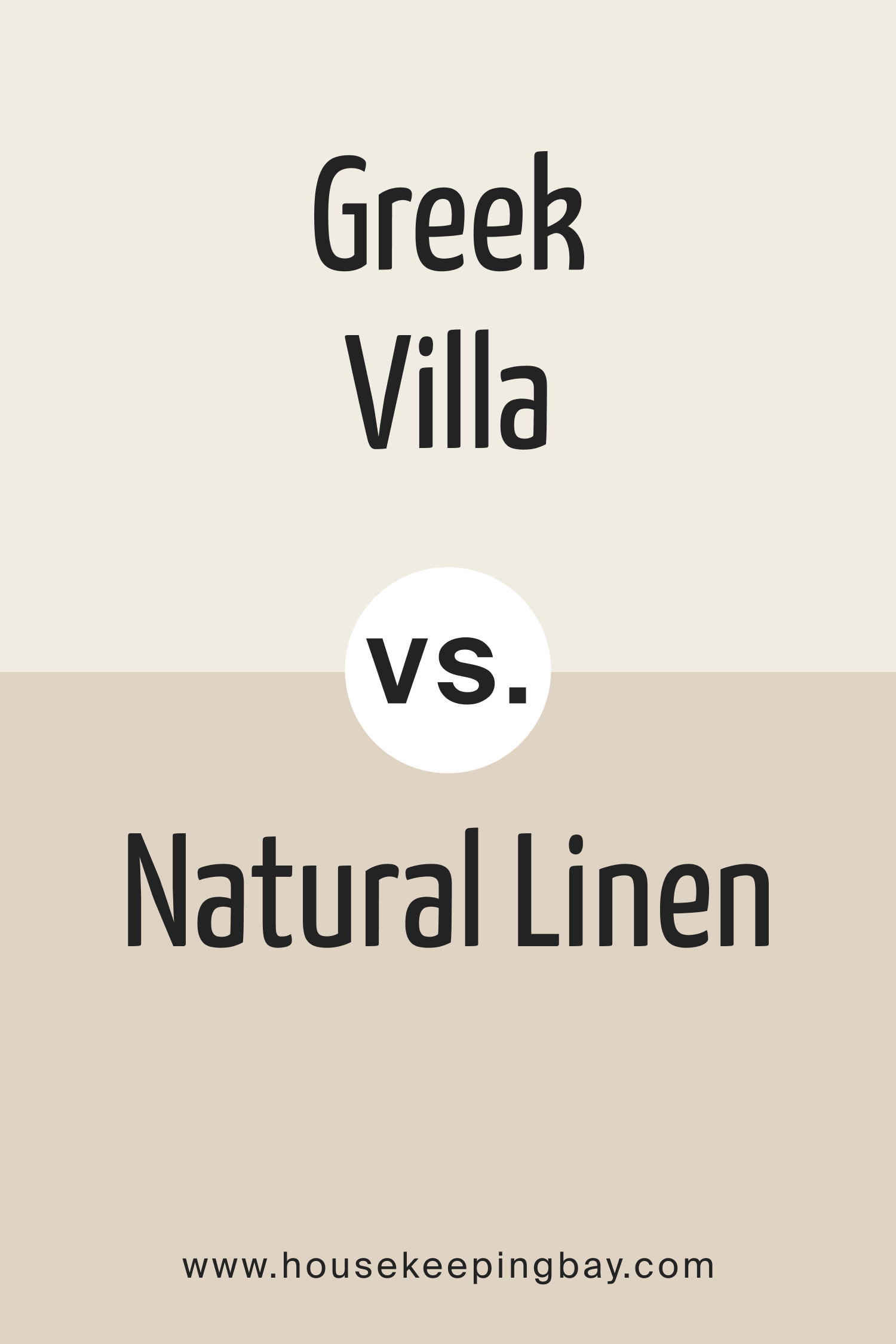 Greek Villa vs. Natural Linen (SW 9109)