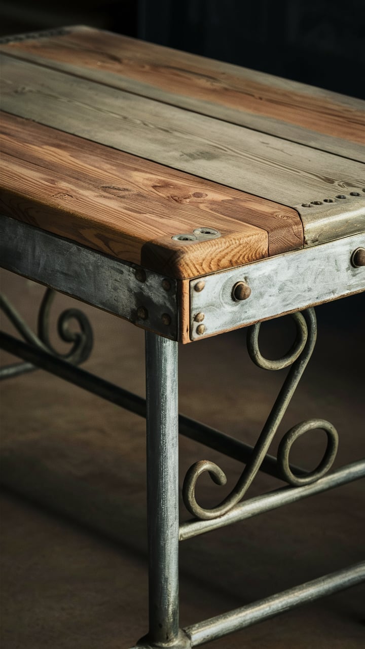 farmhouse wooden table