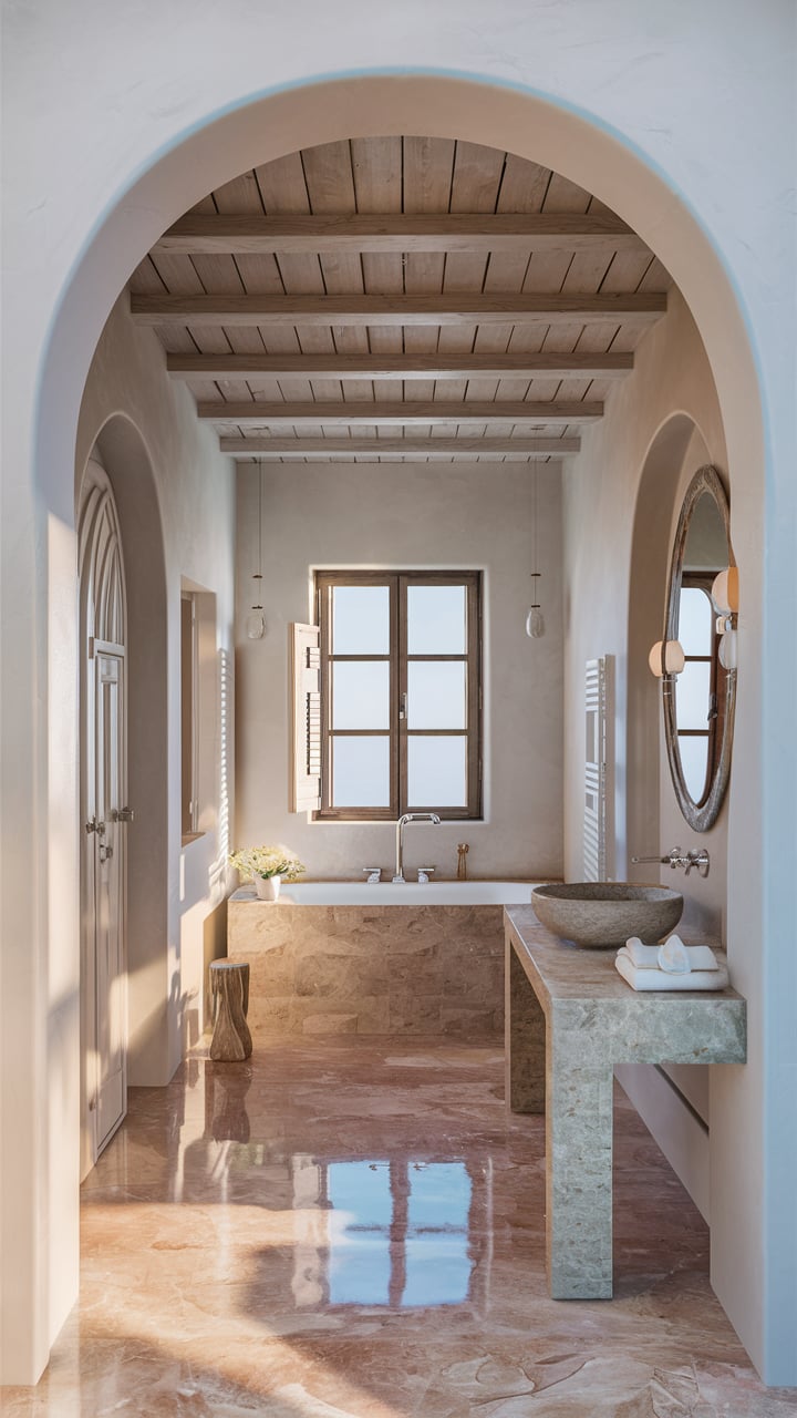 greek villa for the bathroom