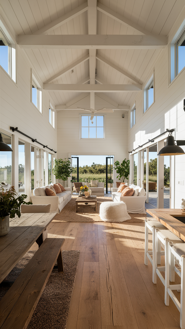 modern accents in the farmhouse