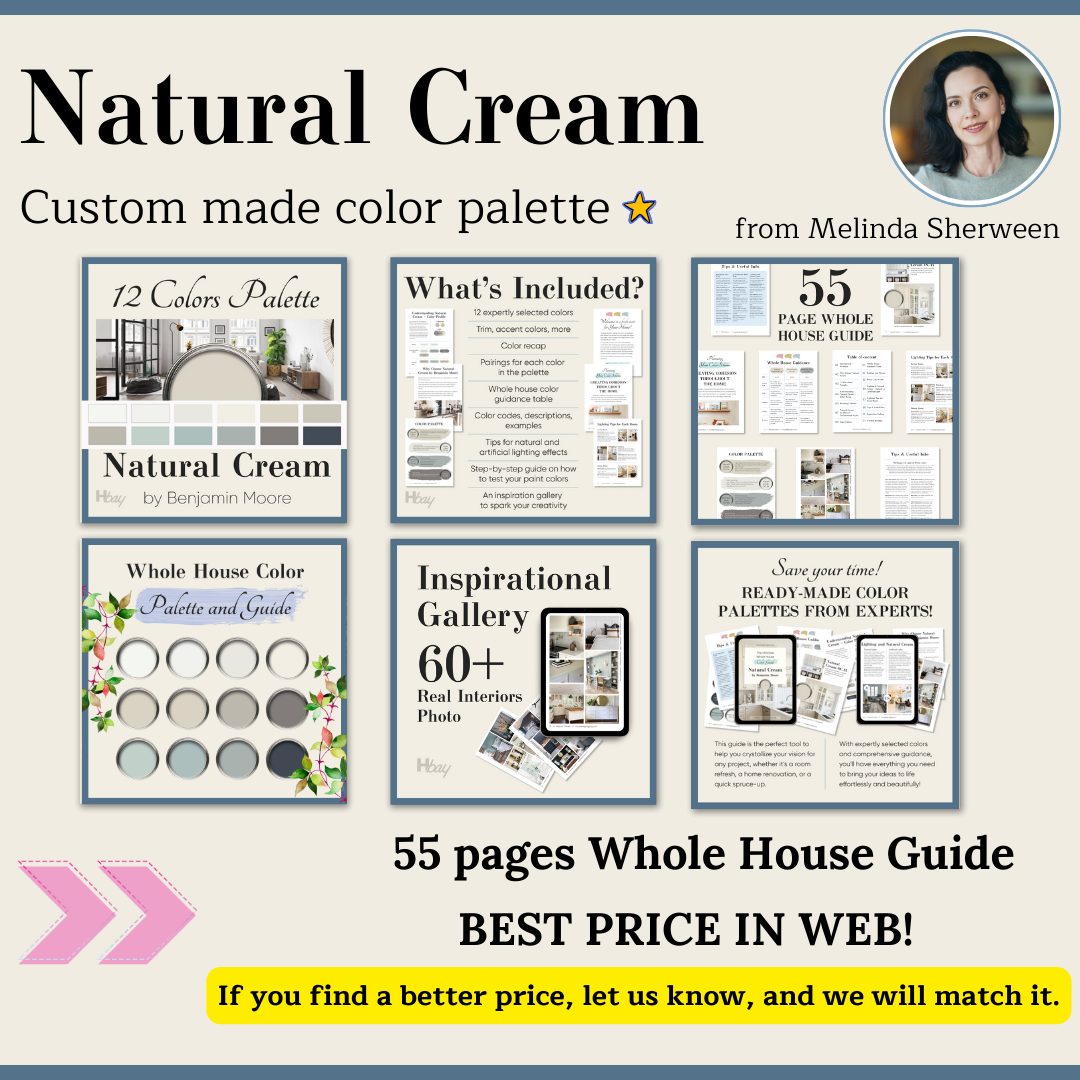 Natural Cream by benjamin moore whole house guidance 