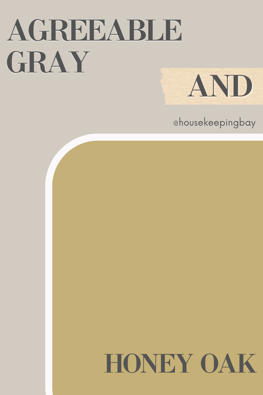 agreeable gray and honey oak