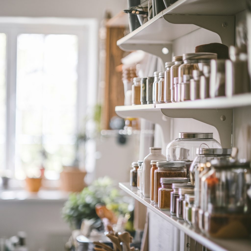 open shelving