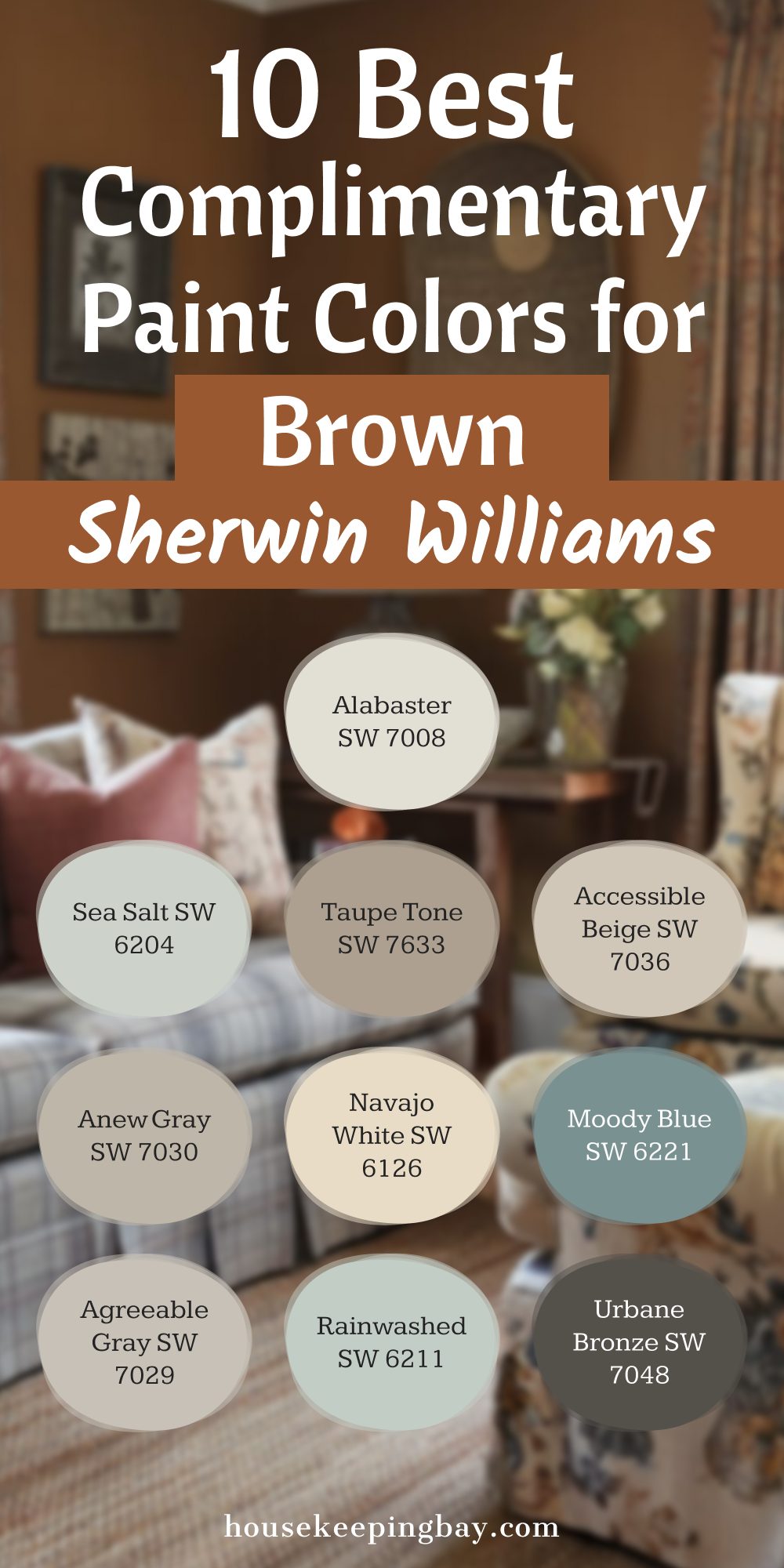 10 Best Complimentary Paint Colors for Brown by SHerwin Williams